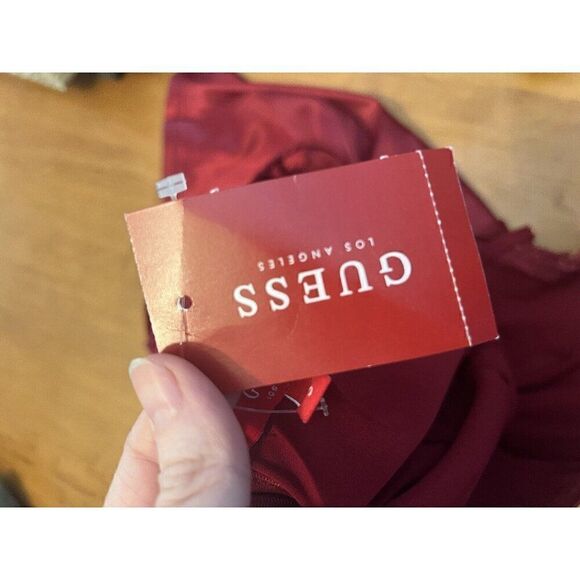 NWT GUESS Sexy Red Mini Bustier Body-Con Dress size Small.       T - Picture 7 of 8
